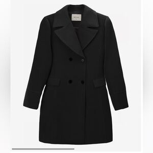 Matt & Nat Black Double-Breasted Pea Coat